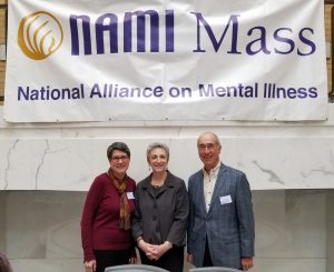 Rep Balser with NAMI advocacy chair and board member on NAMI Advocacy Day at the State House.  