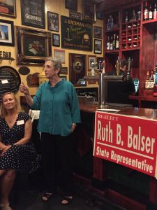 Rep. Balser at her 10th campaign launch event.